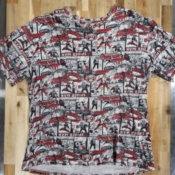 MARVEL Spider-man Comic Collage T Shirt MARVEL Comics Size MEDIUM - Picture 1 of 5